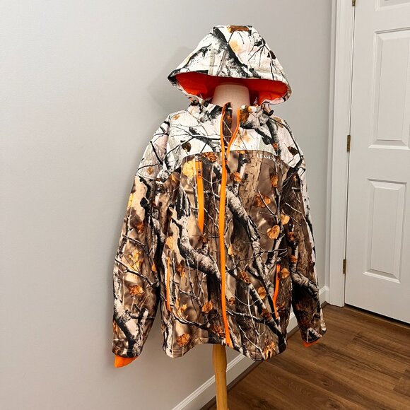 Legendary Whitetails Big Game Snow Camo Insulated Hooded Hunting Jacket 2XL - Picture 3 of 12